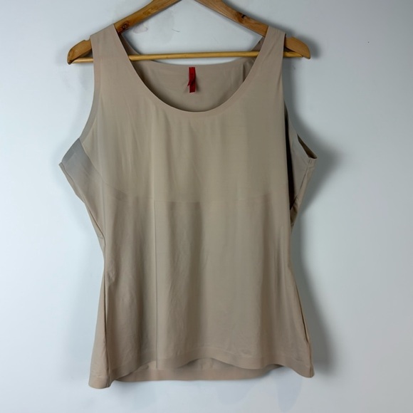 Spanx Thinstincts Tank Shapewear beige sleeveless womens top - Picture 2 of 8